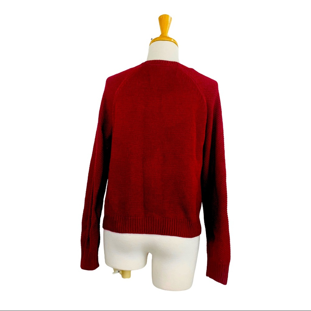 Rewind Crew Neck Sweater Heathered Knit Side Zippers EUC - Picture 10 of 11